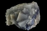 Unique, Blue, Cubic Fluorite Crystal Cluster - Pakistan #112088-1
